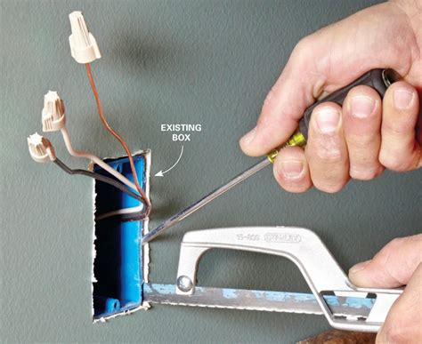 how to remove an outside electrical box|replacing electrical outlet box.